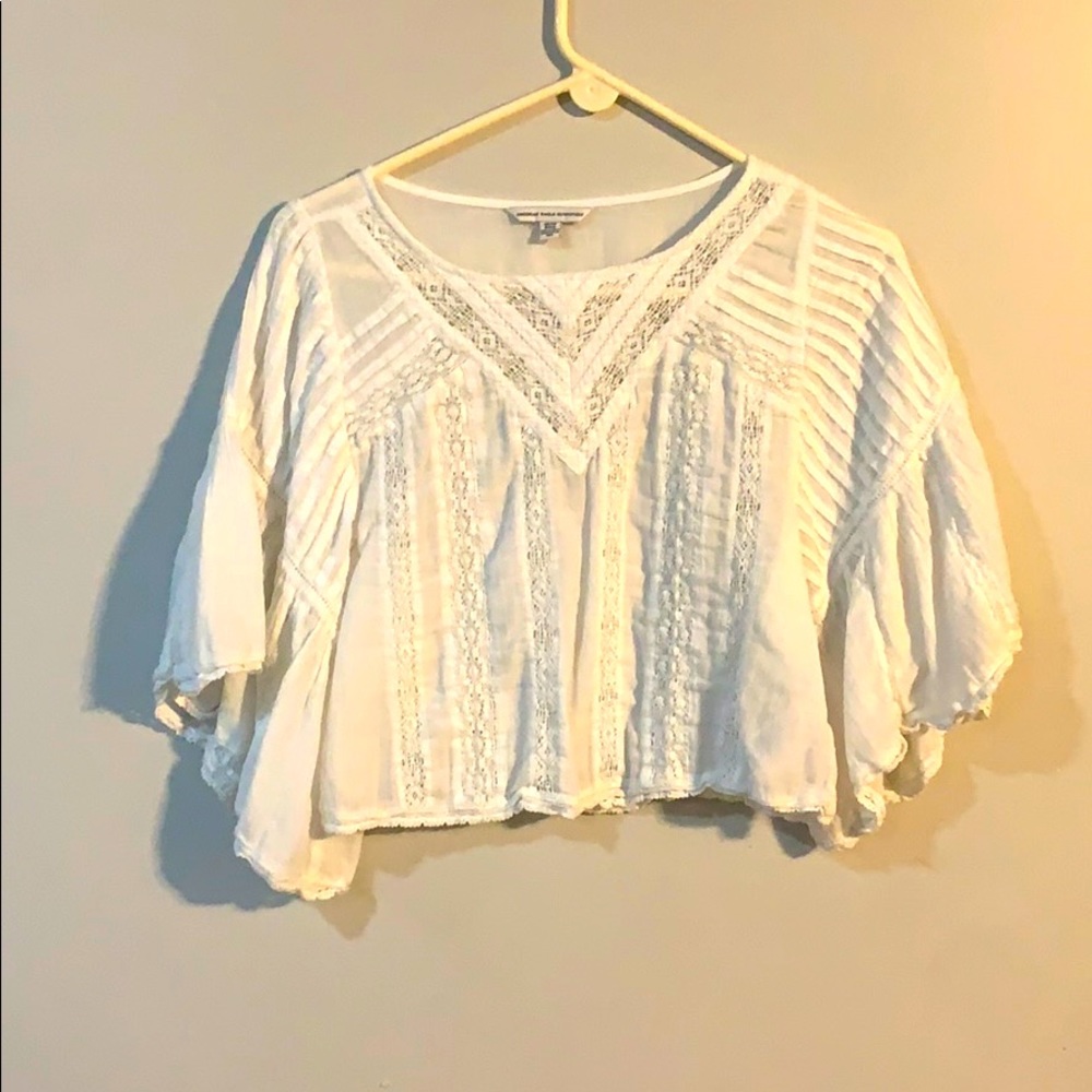XS White Lace Shirt
